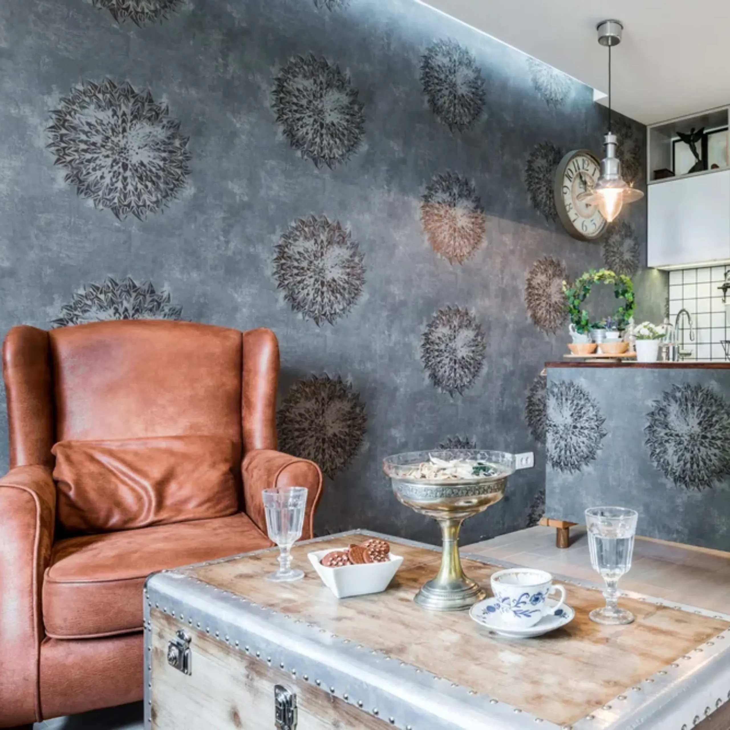 Luxury wallpaper project completed in a Dubai home
