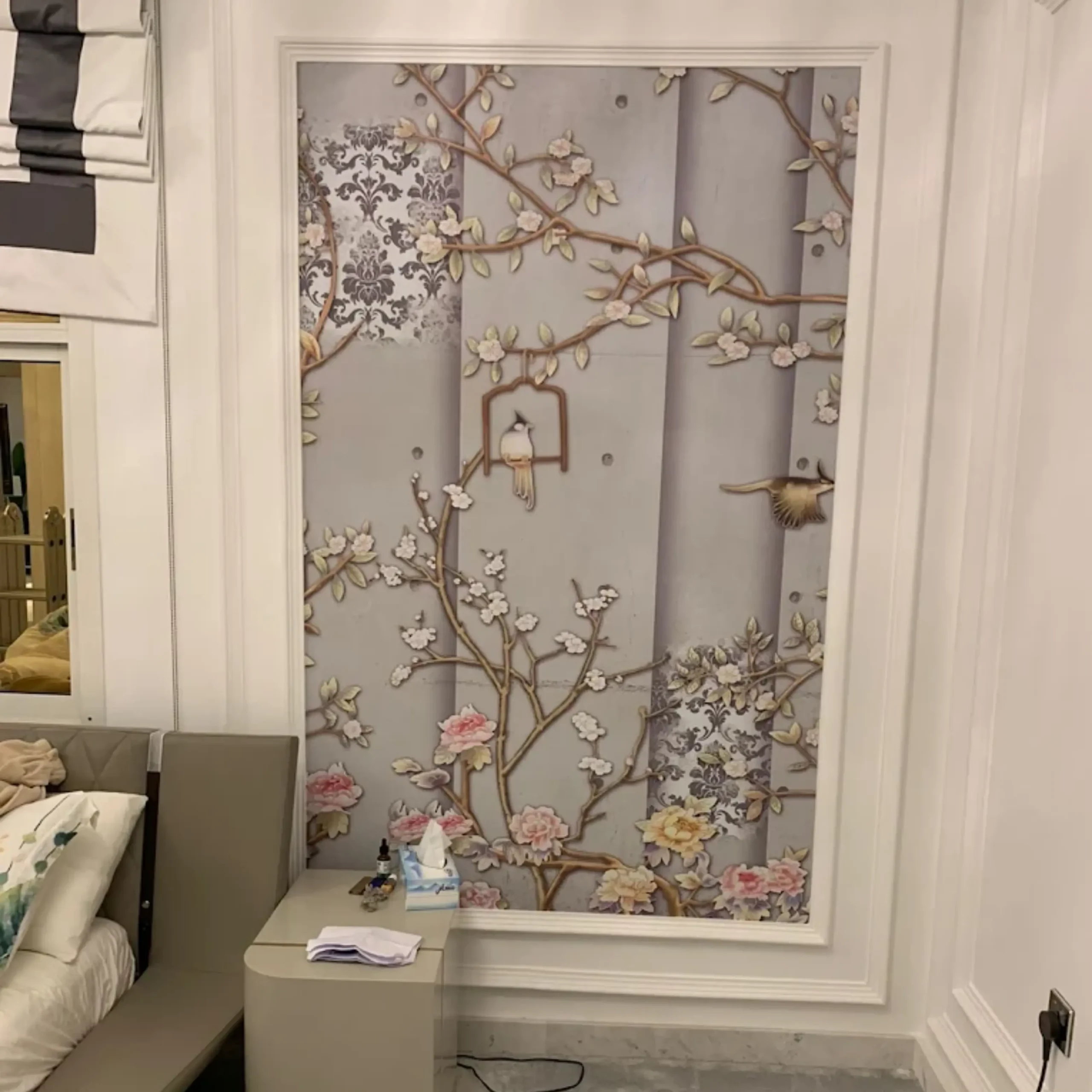 Wallpaper project completed in a Dubai home