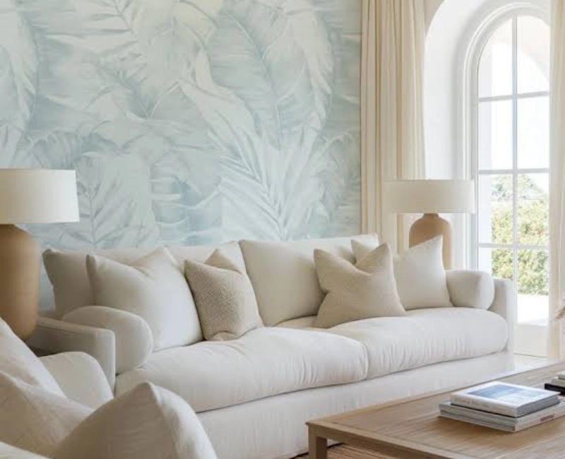 Custom living room wallpaper in Dubai