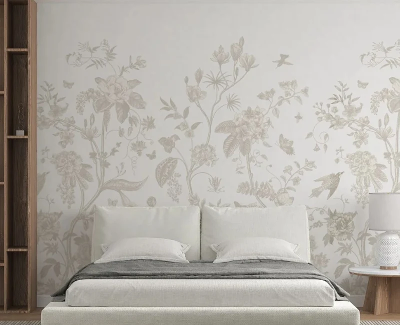 Vinyl wallpaper design styled on a Dubai feature wall