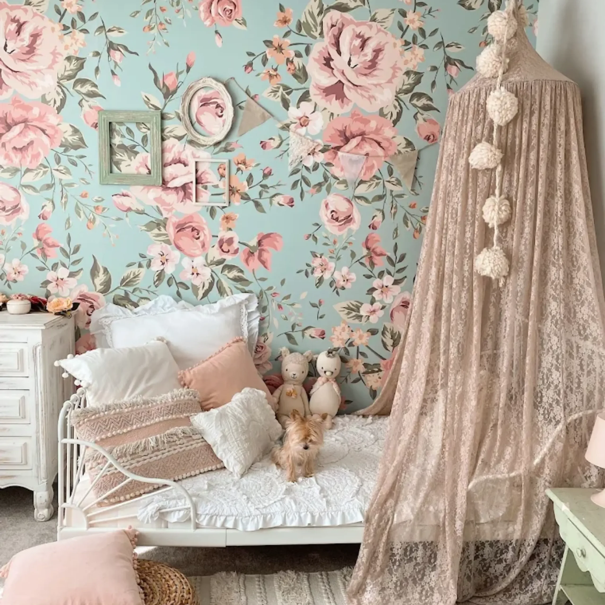 Luxury custom wallpaper project completed in a Dubai home