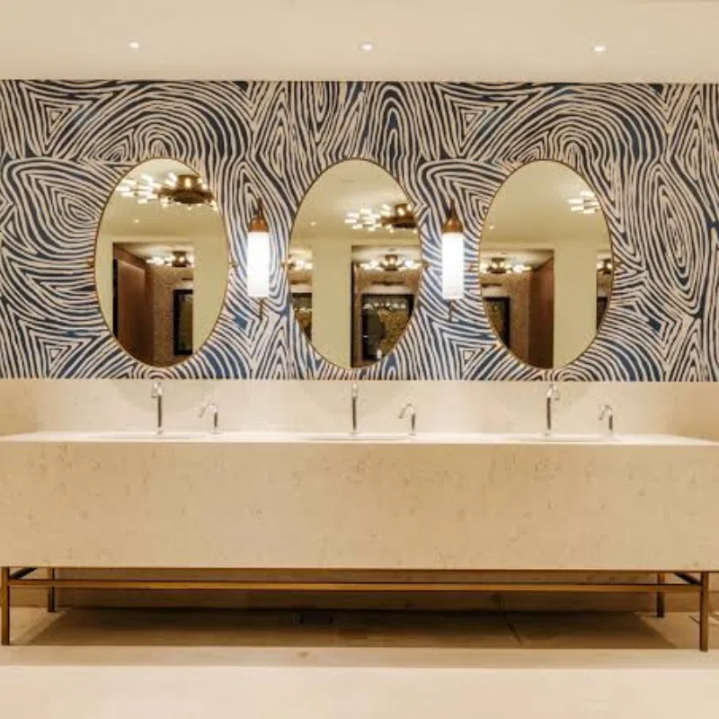 Modern bathroom wallpaper Dubai