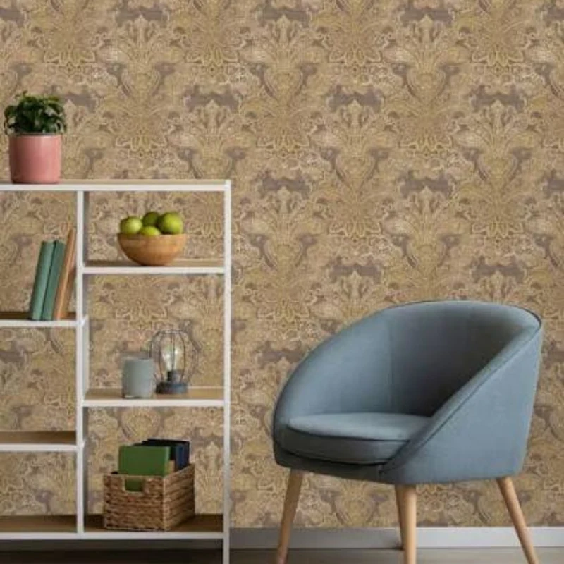 Recent vinyl wallpaper project completed in a Dubai home