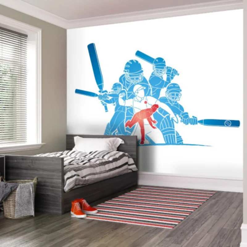 Boy room wallpaper finish installed with precision in a Dubai home