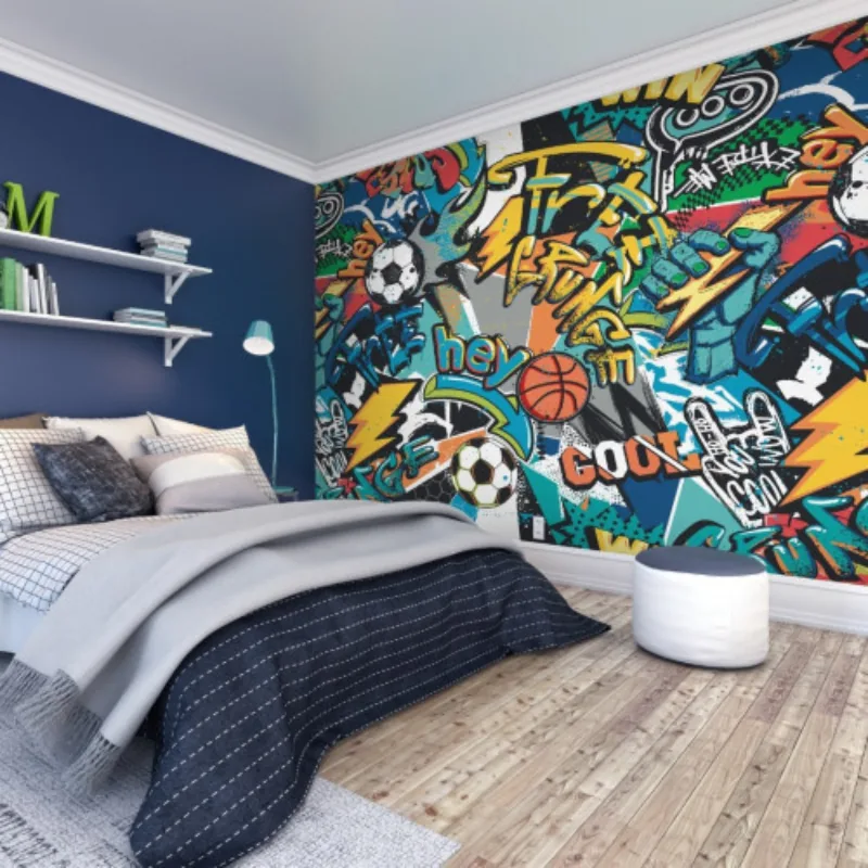 Boy room wallpaper showcasing quality craftsmanship in Dubai